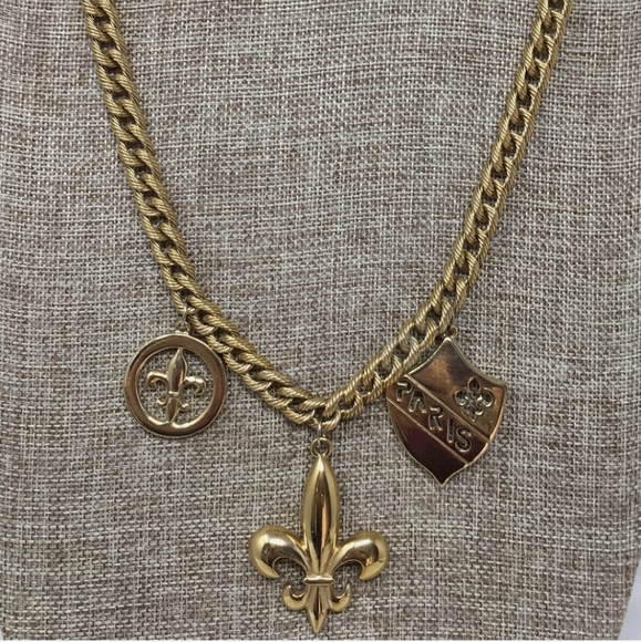 Vintage 1980s Signed Givenchy Charm Necklace - Picture 7 of 7